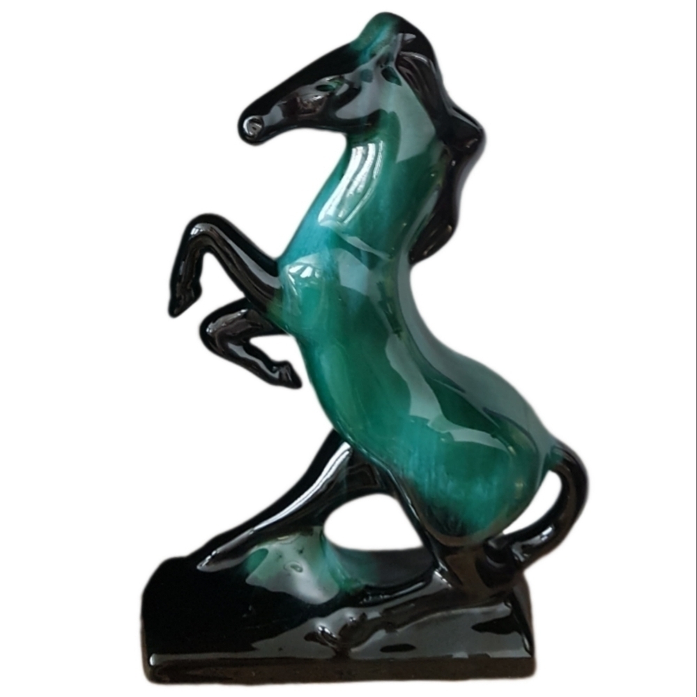 Blue Mountain Pottery 12" Rearing Horse Stallion Sculpture Canada Vintage - Picture 5 of 8